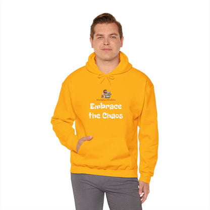 Workplace Wisdoms 'Embrace the Chaos' Heavy Hooded Sweatshirt