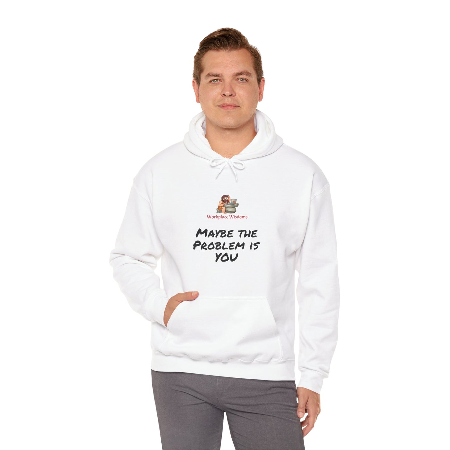 Workplace Wisdoms 'Problem' Heavy Hooded Sweatshirt