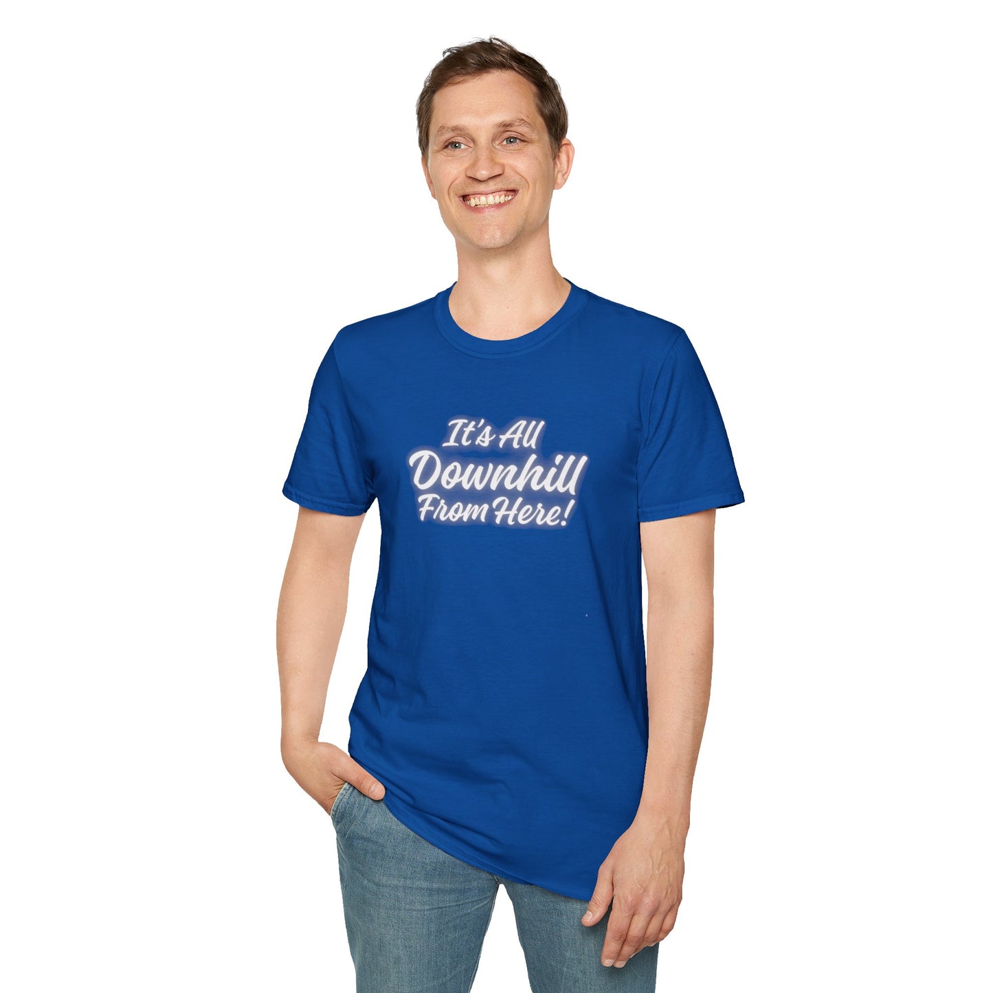 Workplace Wisdoms 'Downhill' Unisex Soft Cotton Tee