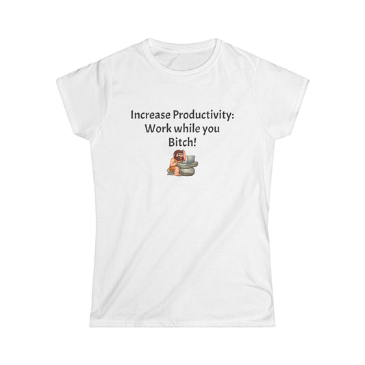 Workplace Wisdoms 'Increase productivity' Women's Softstyle Tee