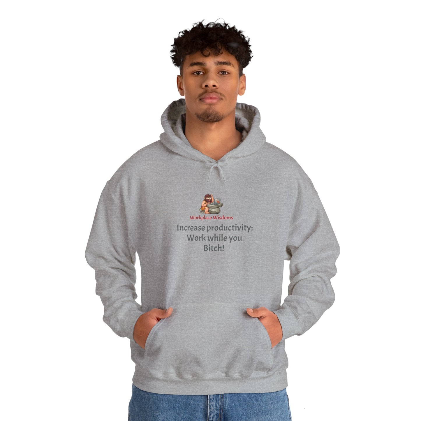 Workplace Wisdoms 'Increase Productivity' - Heavy Hooded Sweatshirt