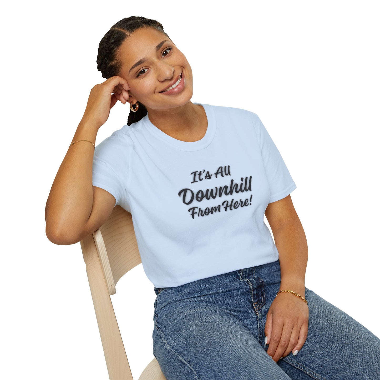 Workplace Wisdoms 'Downhill' Unisex Soft Cotton Tee