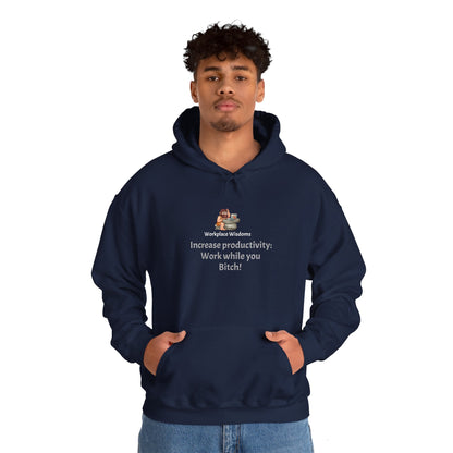 Workplace Wisdoms 'Increase Productivity' - Heavy Hooded Sweatshirt