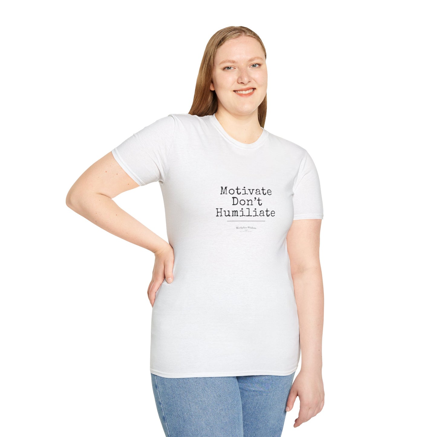 Workplace Wisdoms "Motivate" Unisex Soft Cotton T-Shirt