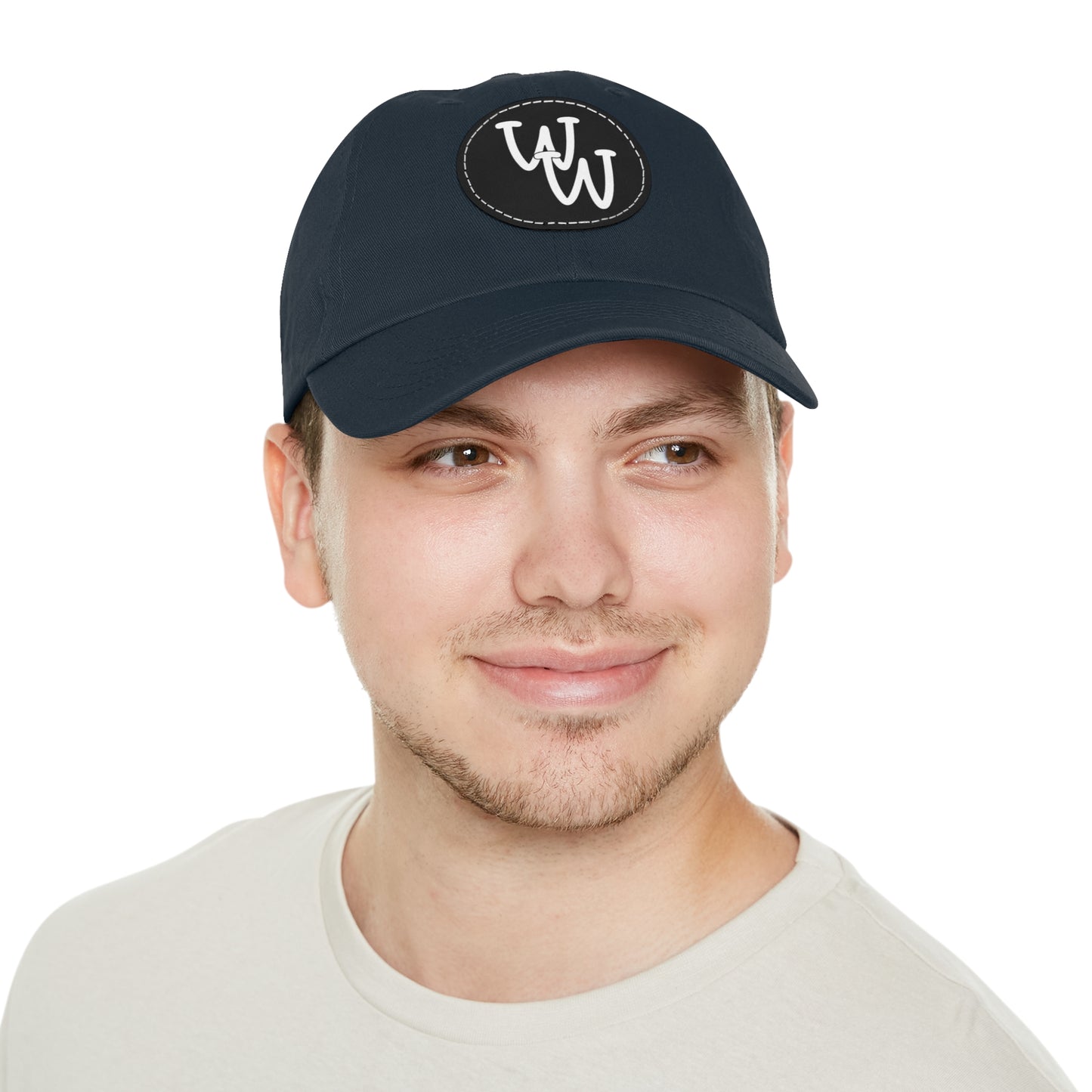 Workplace Wisdoms Logo Hat with Leather Patch (Round)