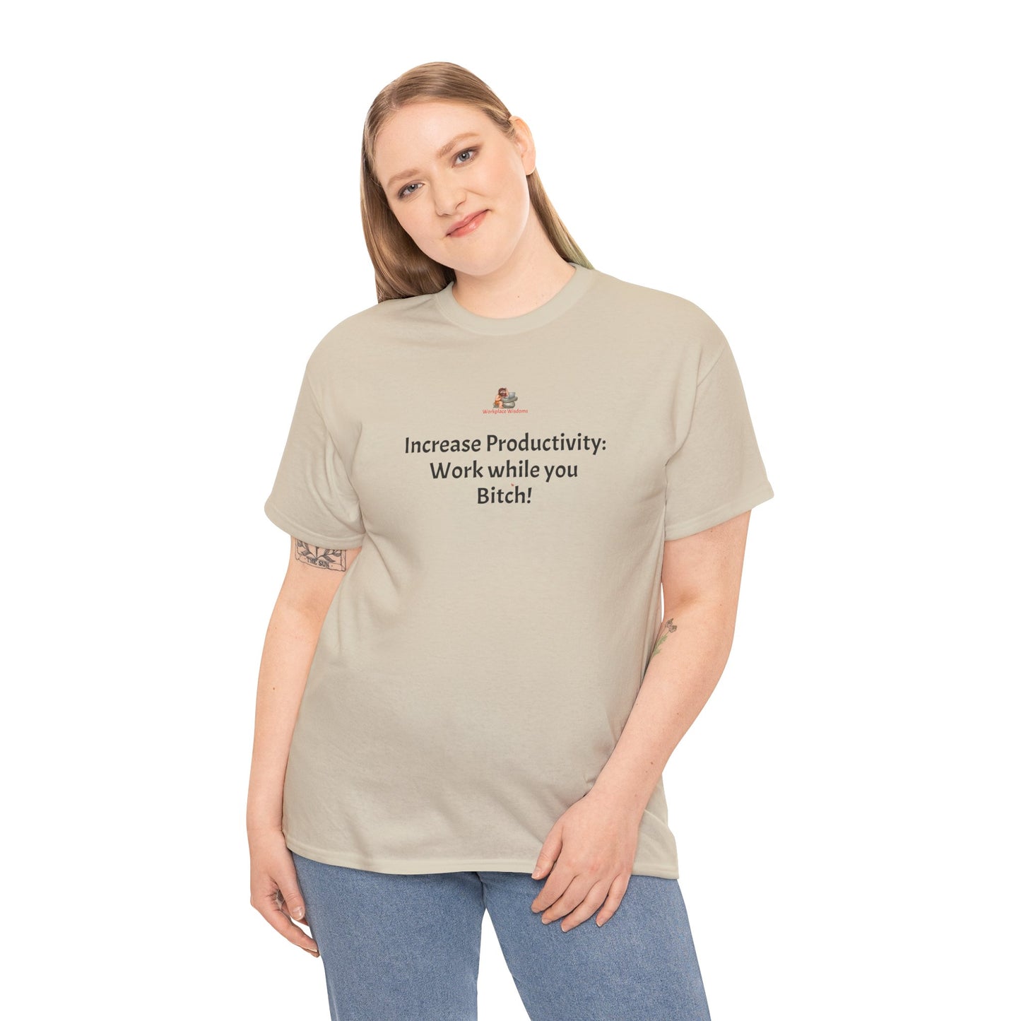 Workplace Wisdoms 'Increase Productivity' Heavy Cotton Tee