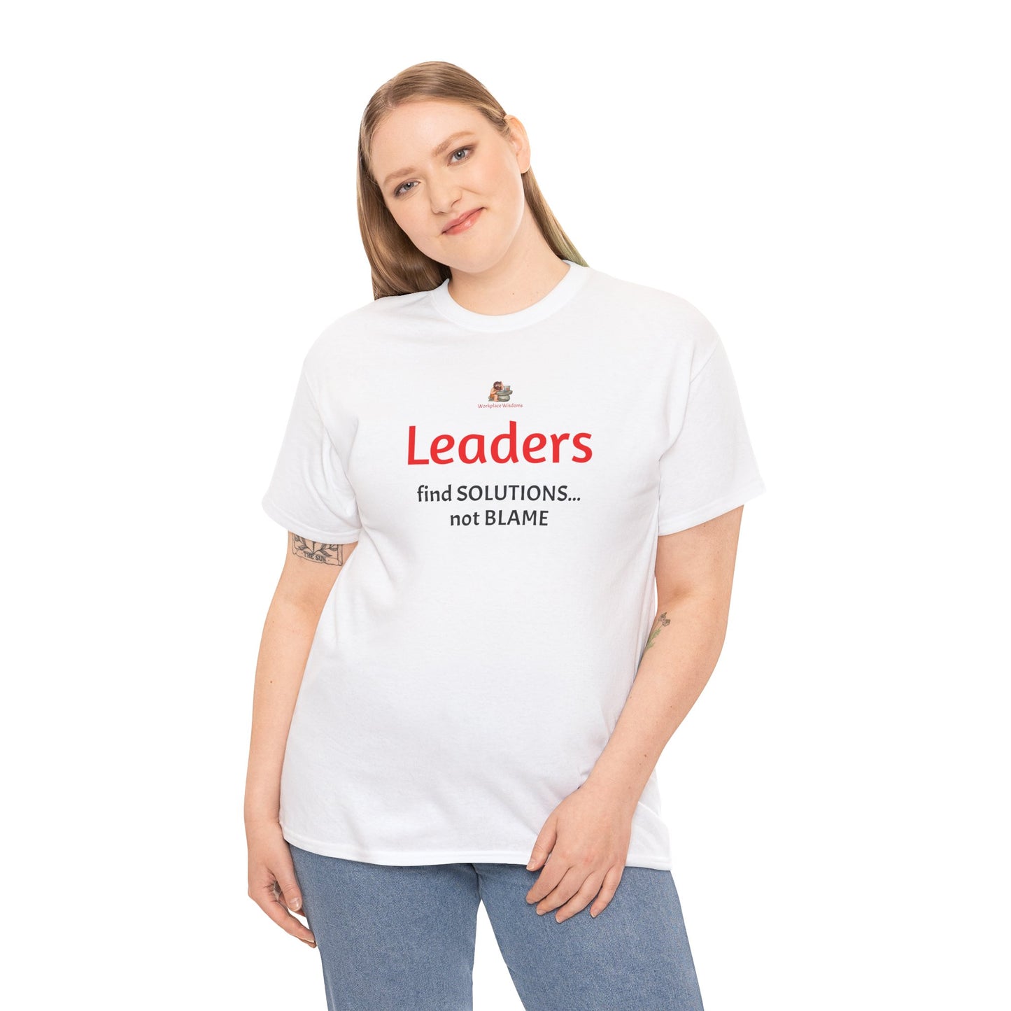 Workplace Wisdoms 'Leaders' Heavy Cotton Tee