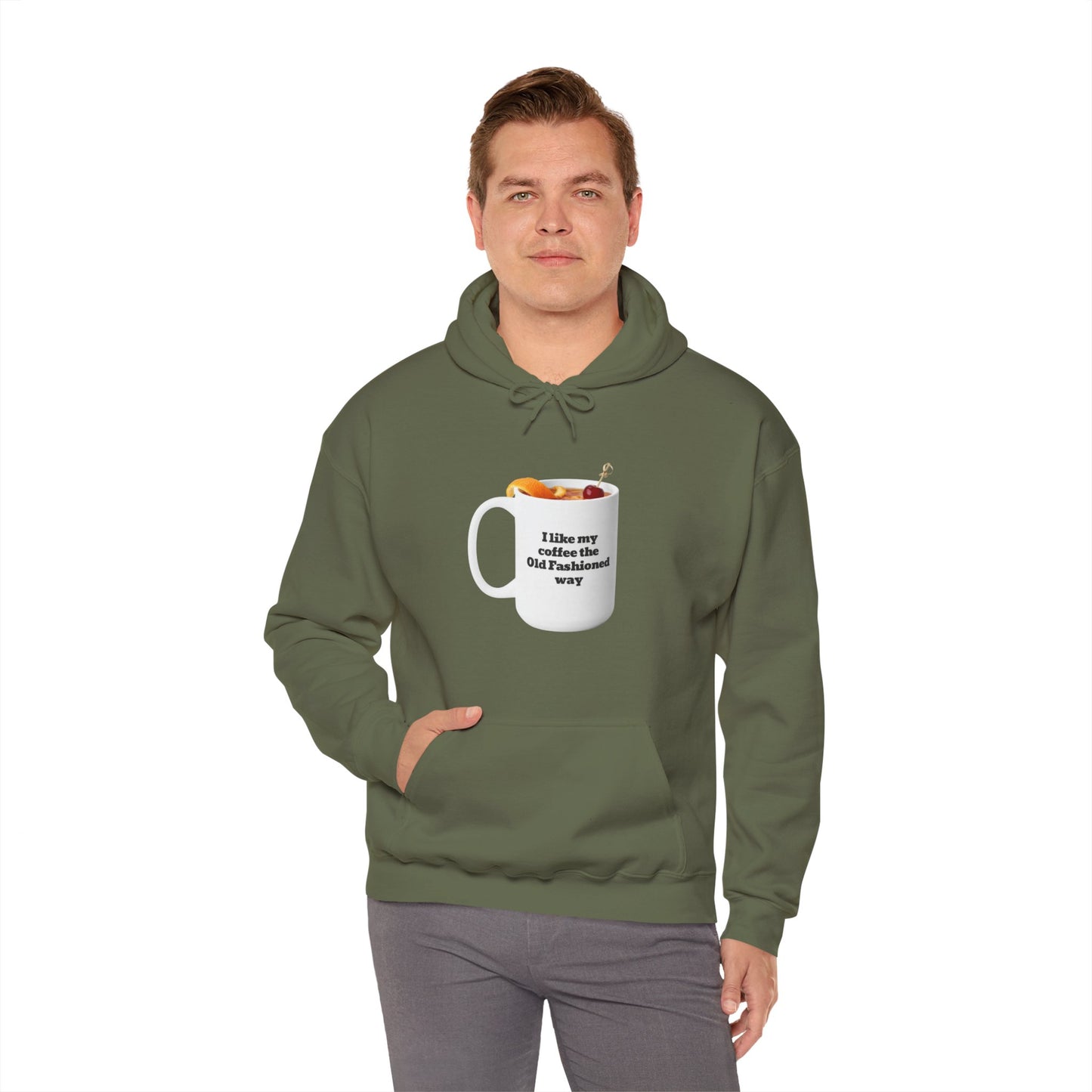 Workplace Wisdoms 'Old Fashioned' Heavy Hooded Sweatshirt