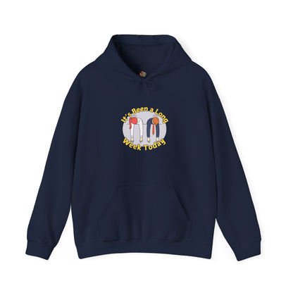 Workplace Wisdoms 'Long Week' Heavy Hooded Sweatshirt