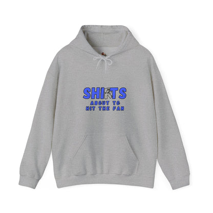 Workplace Wisdoms 'Hit the Fan' Heavy Hooded Sweatshirt