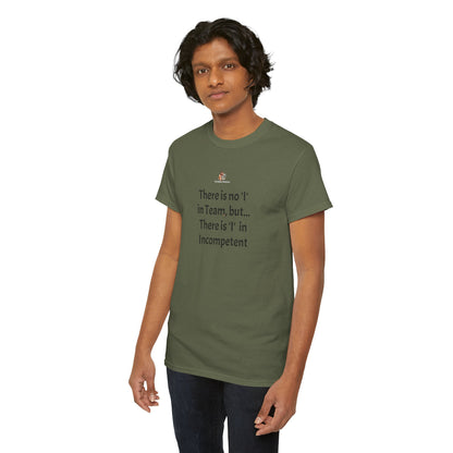 Workplace Wisdoms 'I' in Team Heavy Cotton Tee