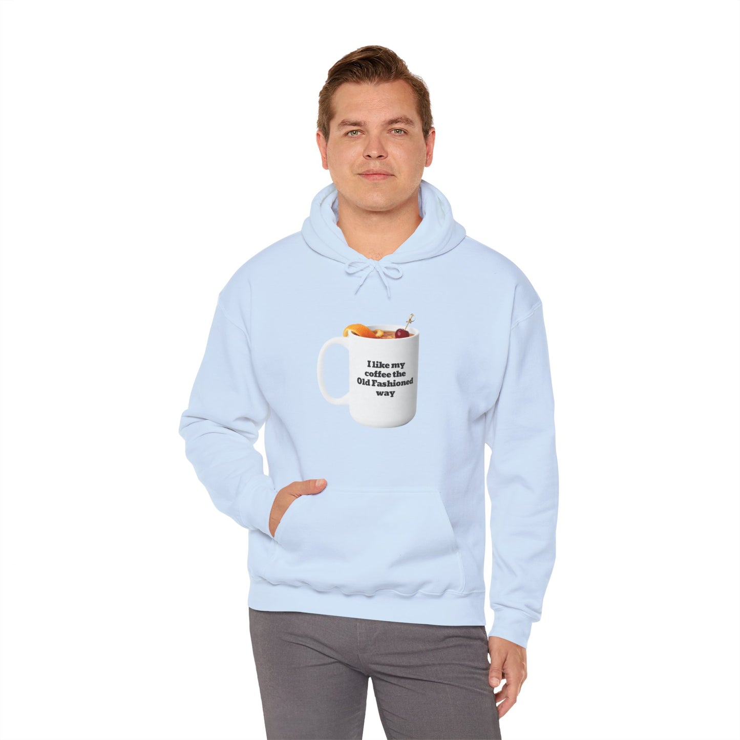 Workplace Wisdoms 'Old Fashioned' Heavy Hooded Sweatshirt