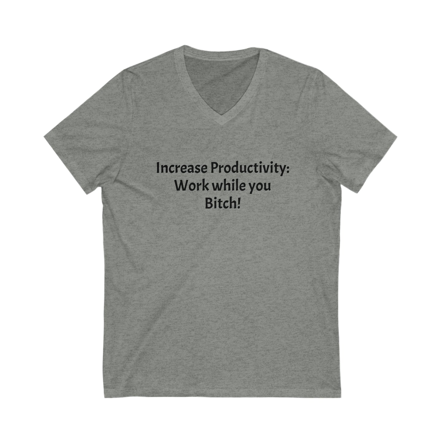 Increase Productivity - Unisex Jersey Short Sleeve V-Neck Tee