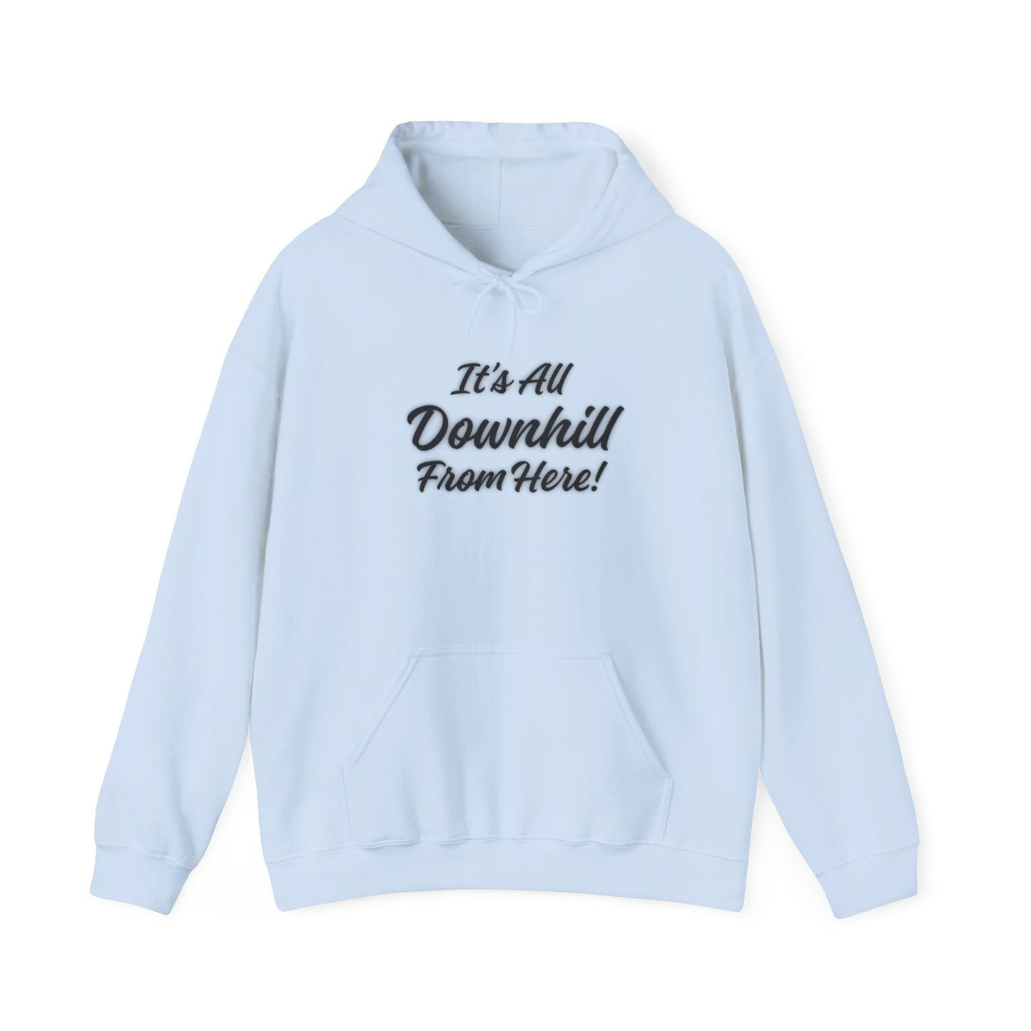 Workplace Wisdoms 'Downhill' Heavy Hooded Sweatshirt