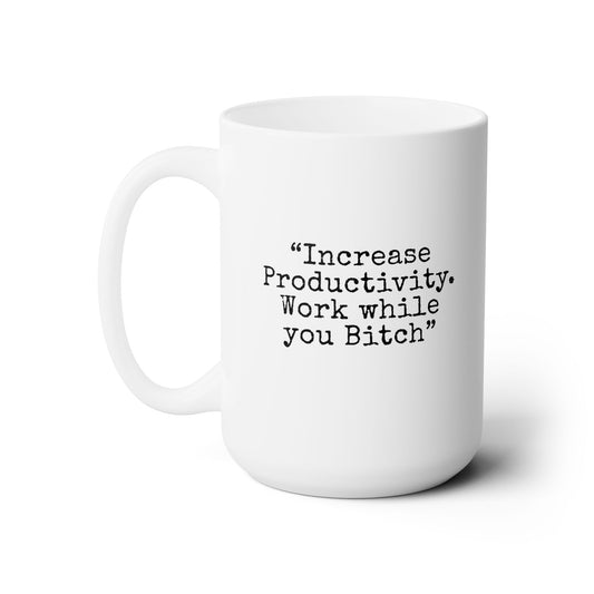 Workplace Wisdoms 'Increase Productivity' Ceramic Mug 15oz