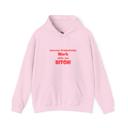 Workplace Wisdoms 'Increase Productivity' Heavy Hooded Sweatshirt