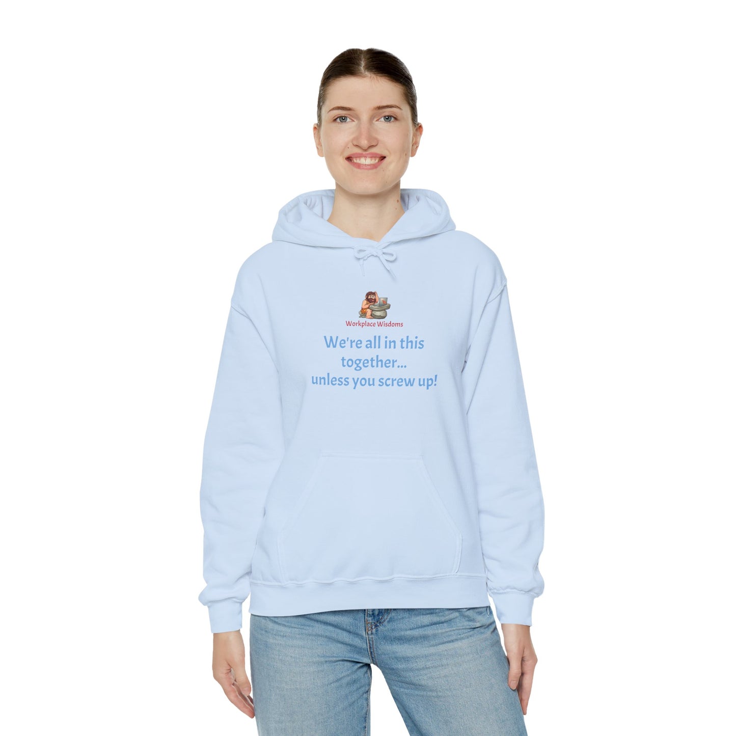 Workplace Wisdoms 'Screw up' Heavy Hooded Sweatshirt