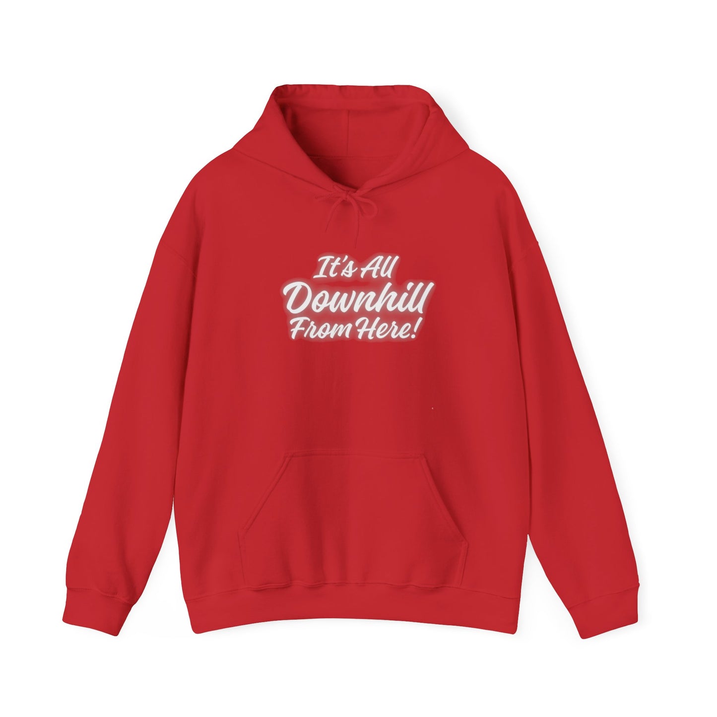 Workplace Wisdoms 'Downhill' Heavy Hooded Sweatshirt
