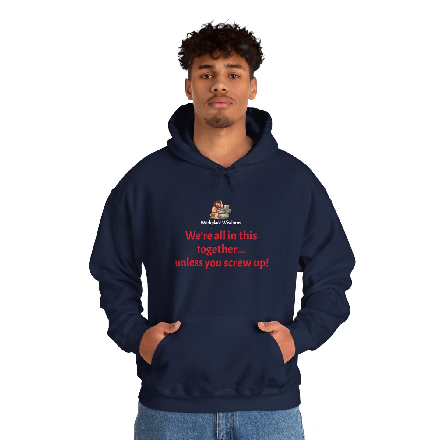 Workplace Wisdoms 'Screw up' Heavy Hooded Sweatshirt