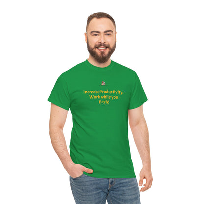 Workplace Wisdoms 'Increase Productivity' Heavy Cotton Tee