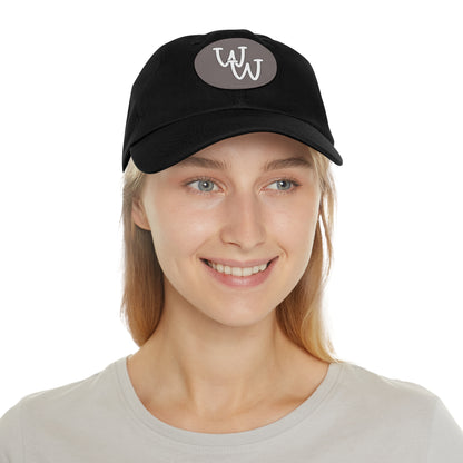 Workplace Wisdoms Logo Hat with Leather Patch (Round)