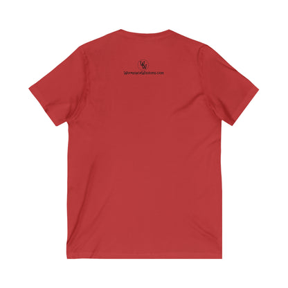 On the Bus - Unisex Jersey Short Sleeve V-Neck Tee