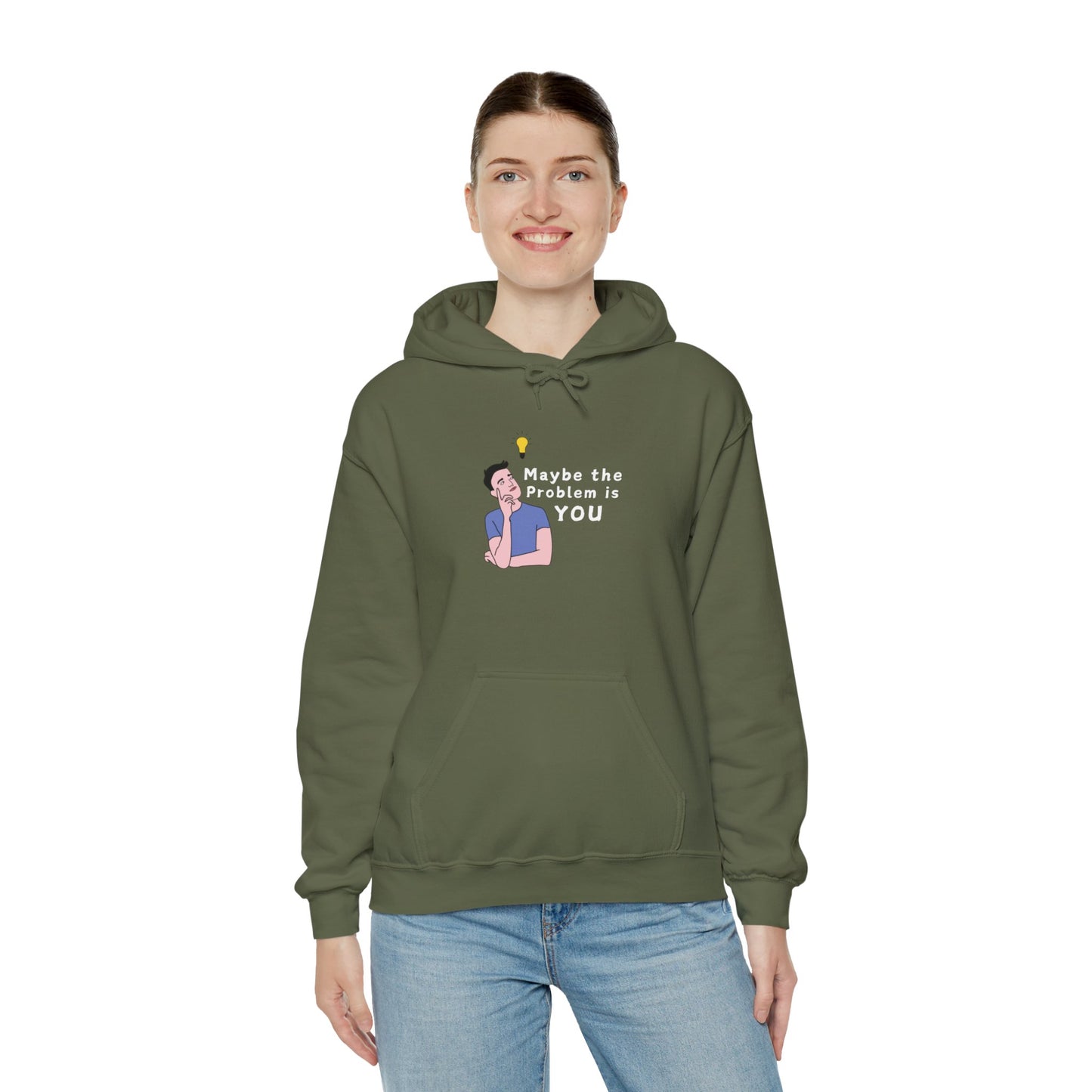 Workplace Wisdoms 'Problem' Heavy Hooded Sweatshirt