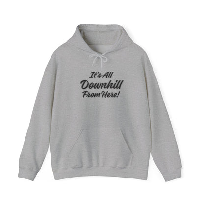 Workplace Wisdoms 'Downhill' Heavy Hooded Sweatshirt