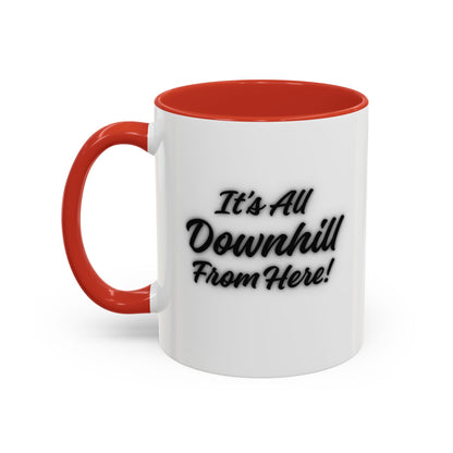 Workplace Wisdoms 'Downhill' 11oz Mug