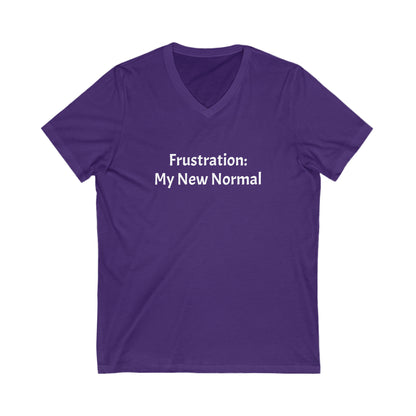 New Normal - Unisex Jersey Short Sleeve V-Neck Tee