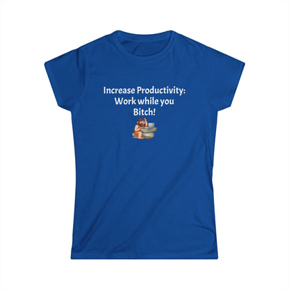 Workplace Wisdoms 'Increase productivity' Women's Softstyle Tee