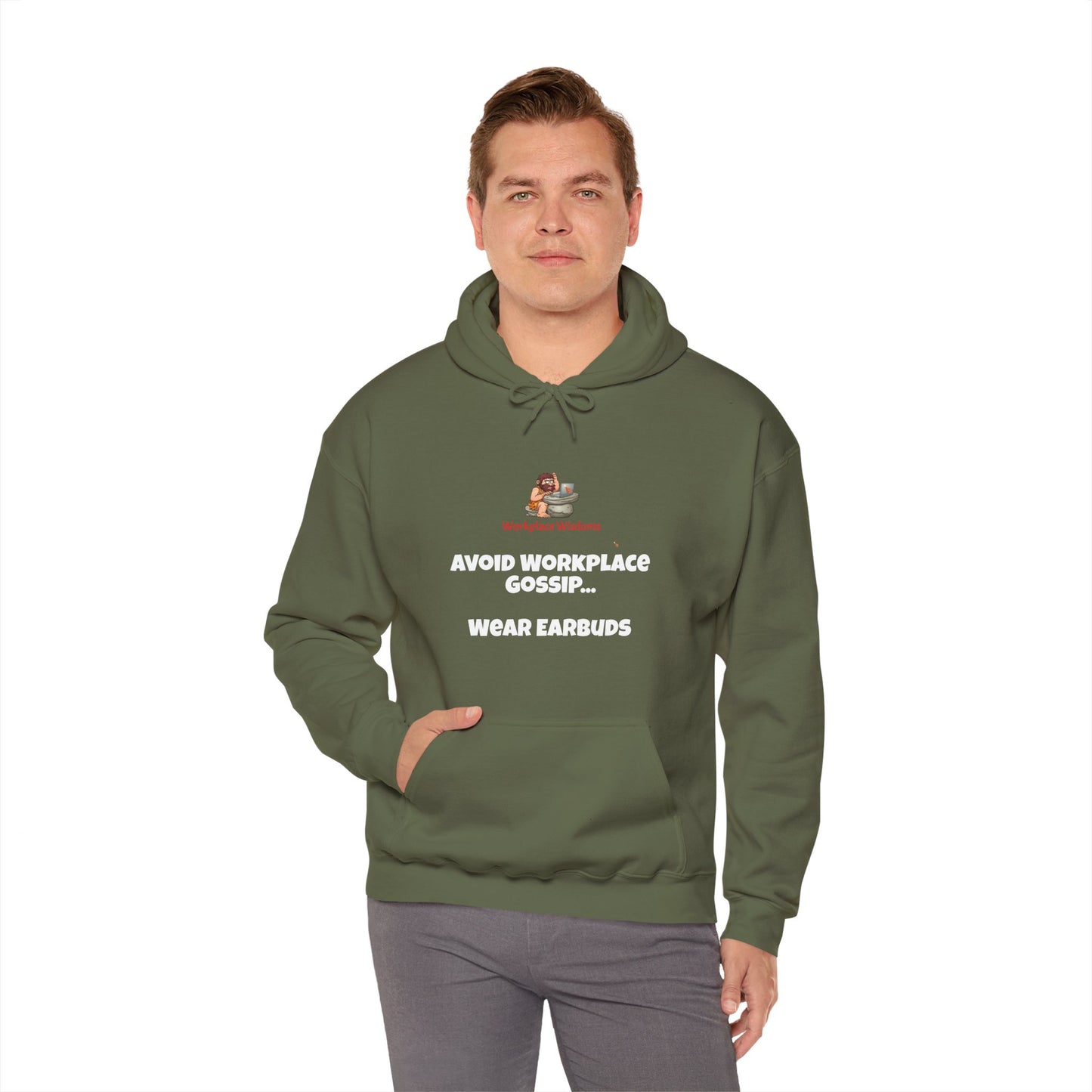 Workplace Wisdom 'Gossip' Heavy Hooded Sweatshirt