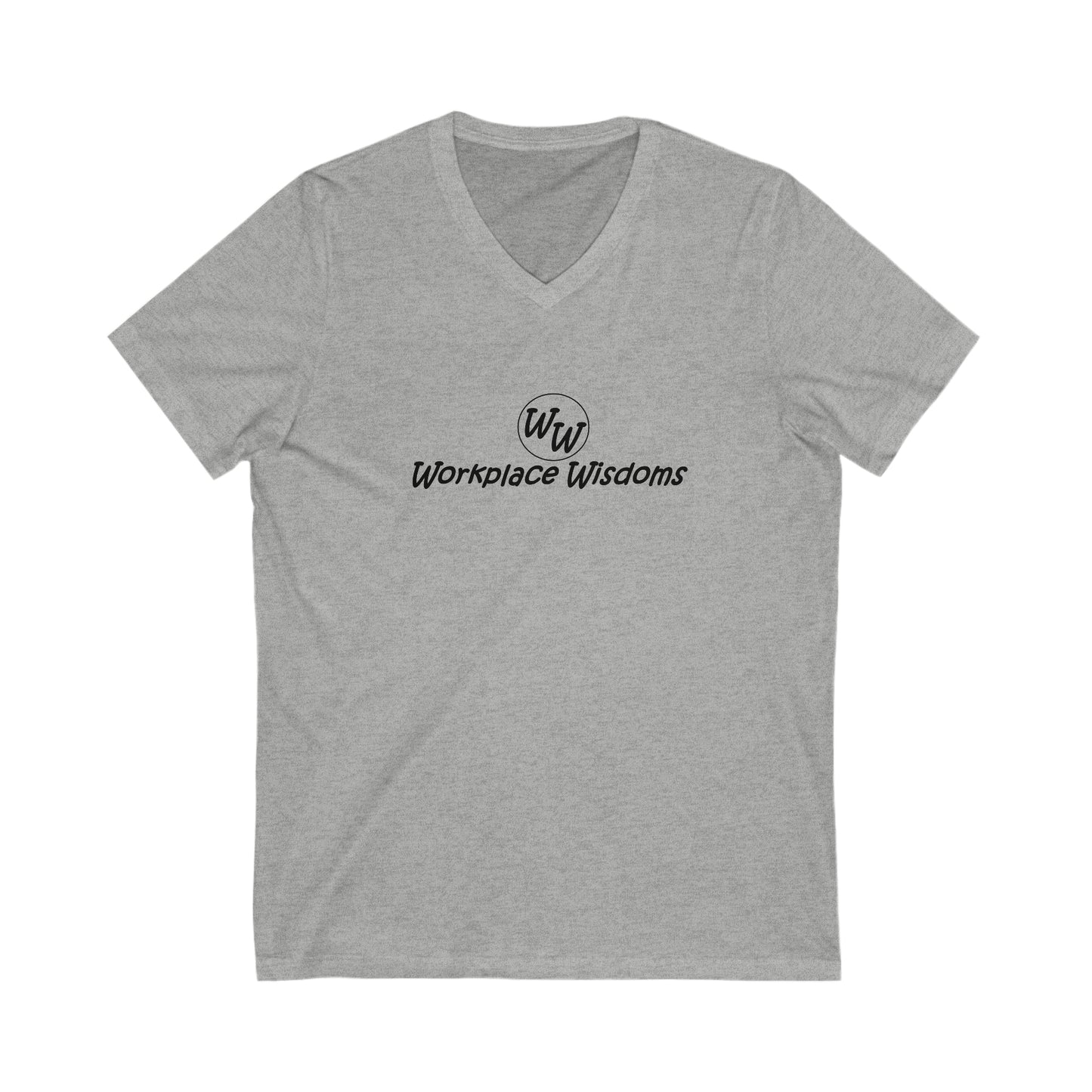 Workplace Wisdoms - Unisex Jersey Short Sleeve V-Neck Tee