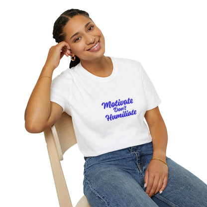 Workplace Wisdoms 'Motivate' Unisex Soft Cotton Tee