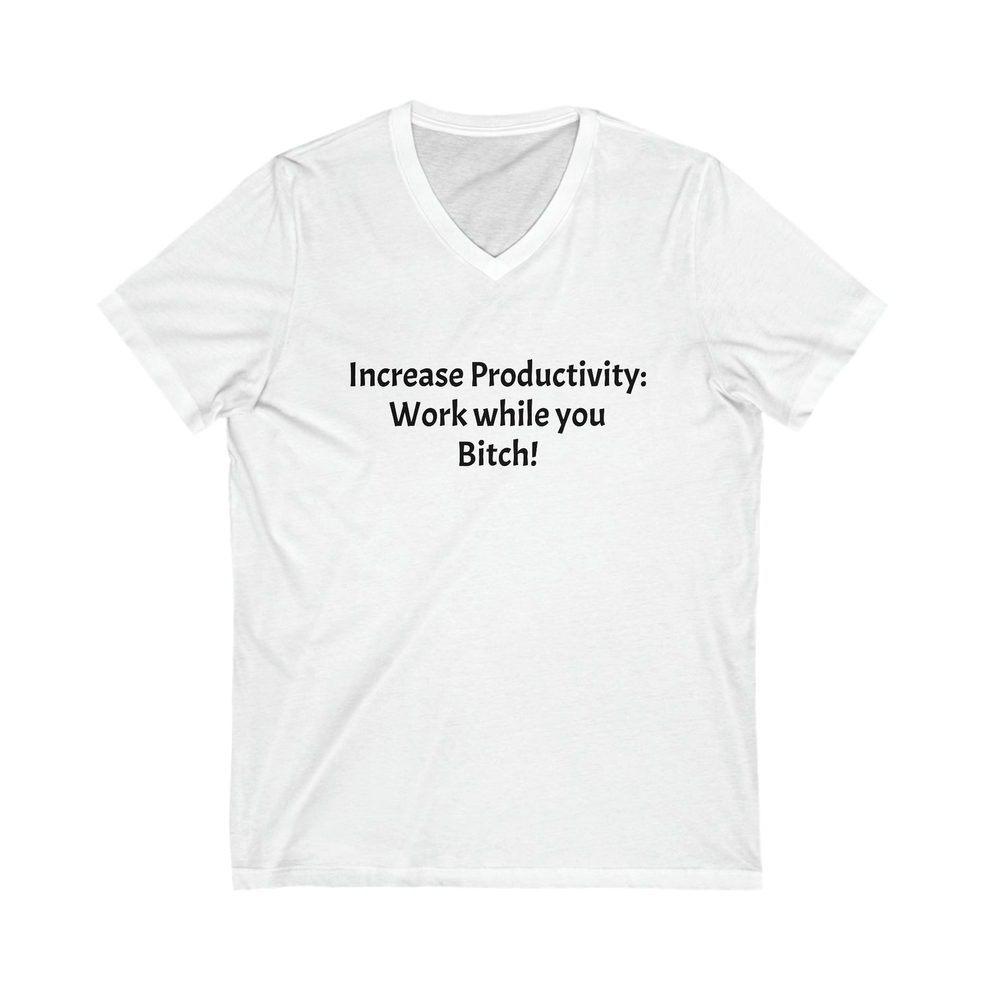 Increase Productivity - Unisex Jersey Short Sleeve V-Neck Tee