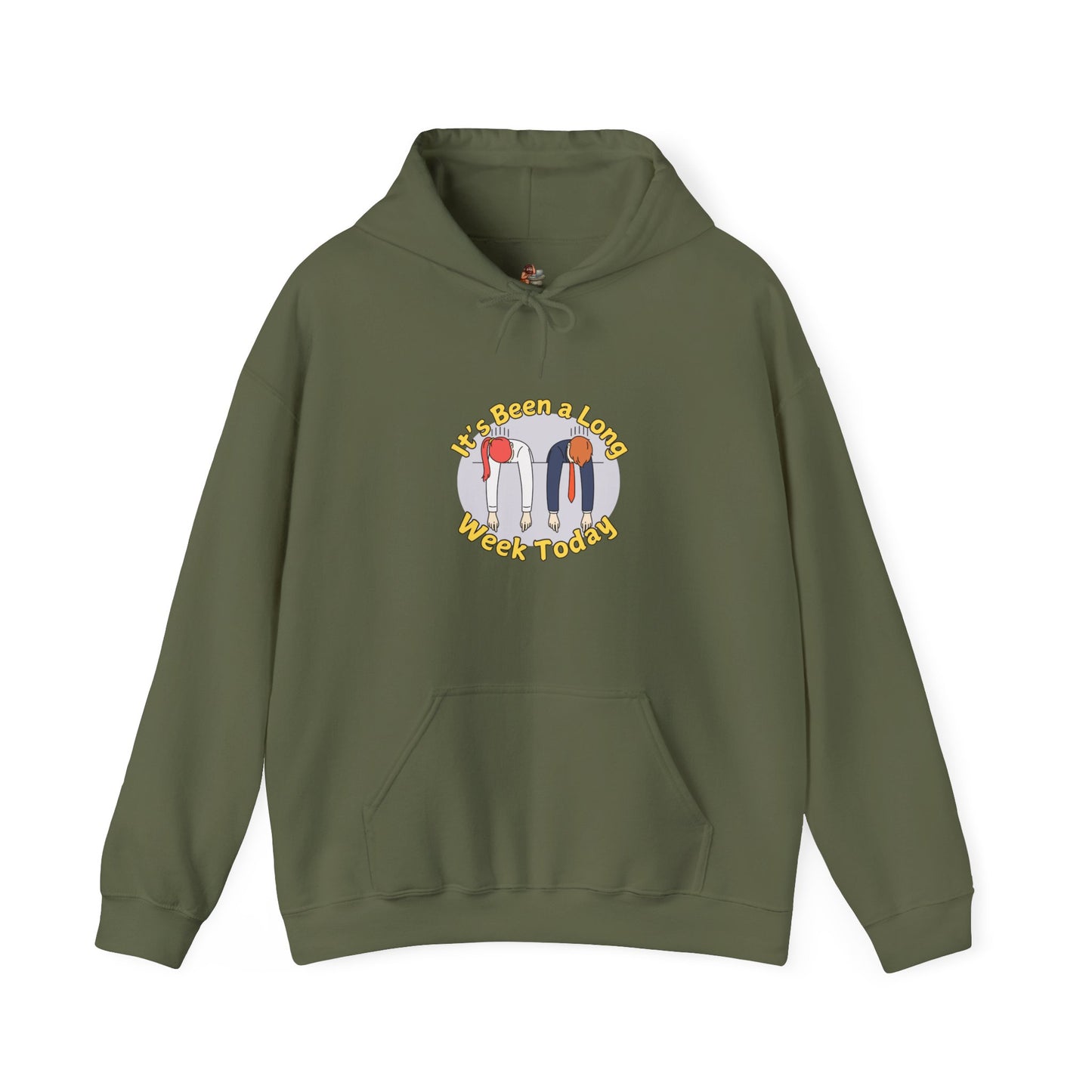 Workplace Wisdoms 'Long Week' Heavy Hooded Sweatshirt