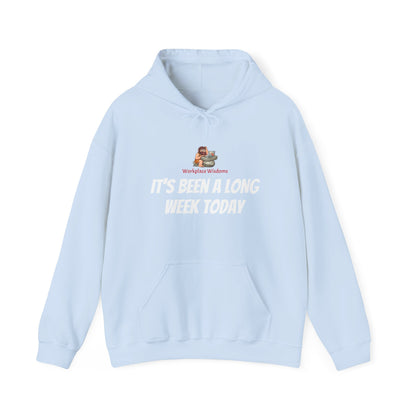 Workplace Wisdoms 'Long Week' Heavy Hooded Sweatshirt