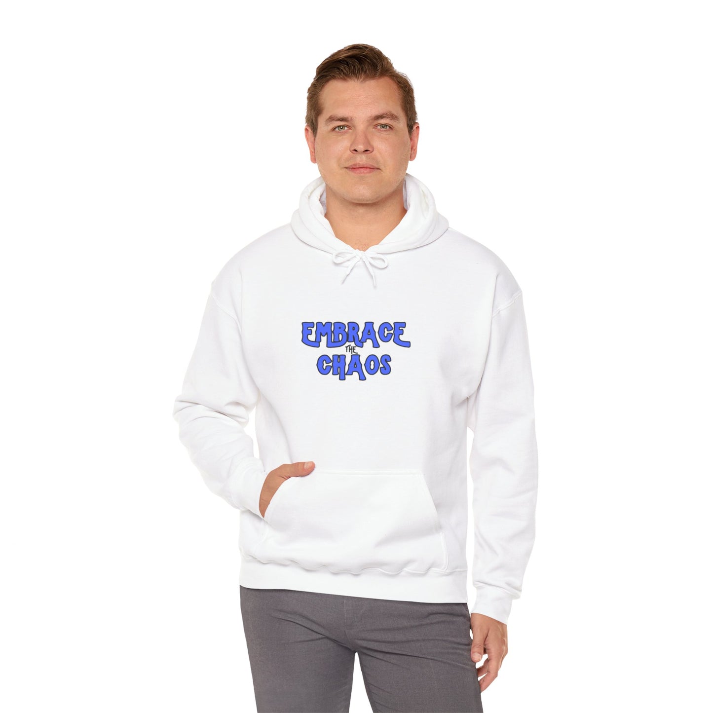 Workplace Wisdoms 'Embrace the Chaos' Heavy Hooded Sweatshirt