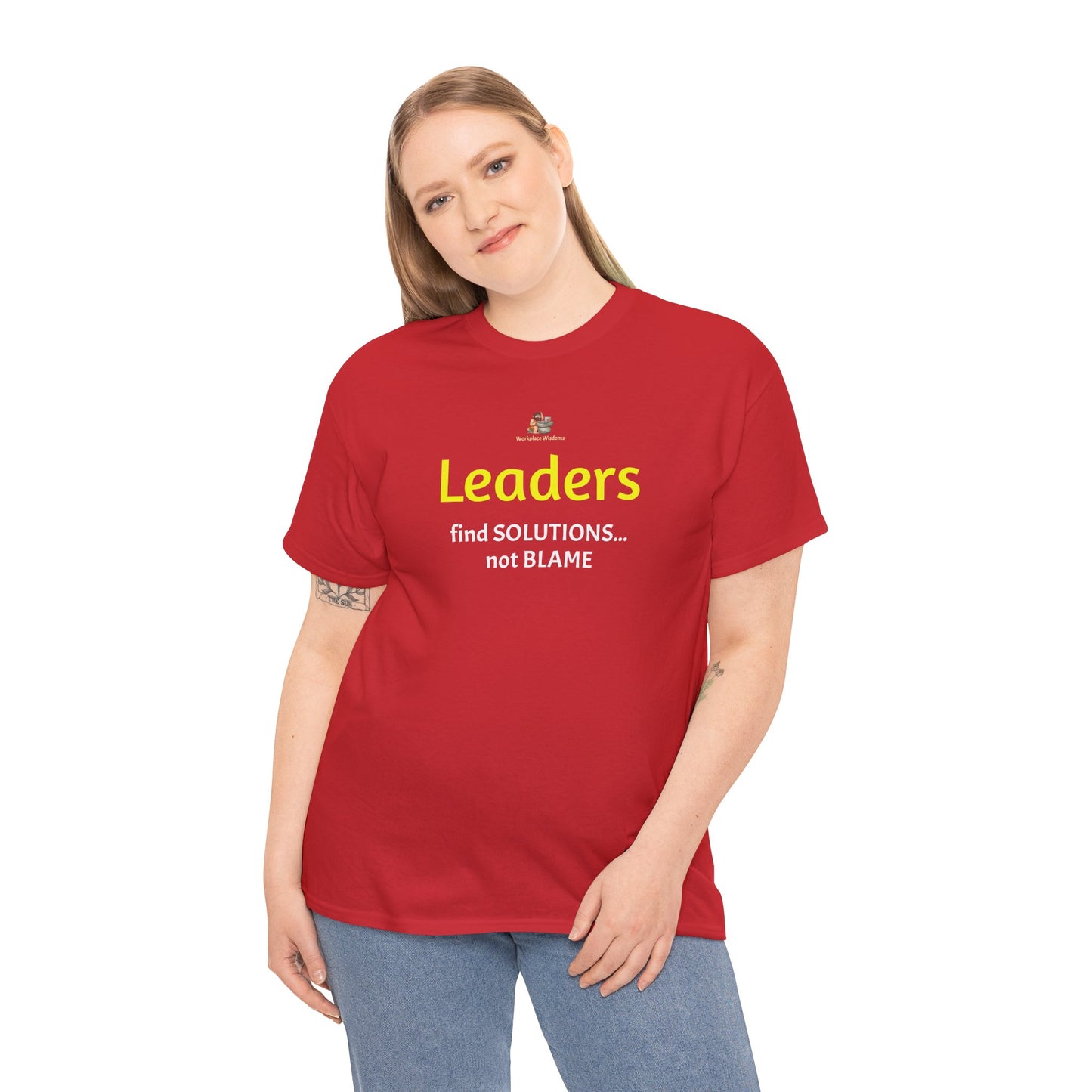 Workplace Wisdoms 'Leaders' Heavy Cotton Tee