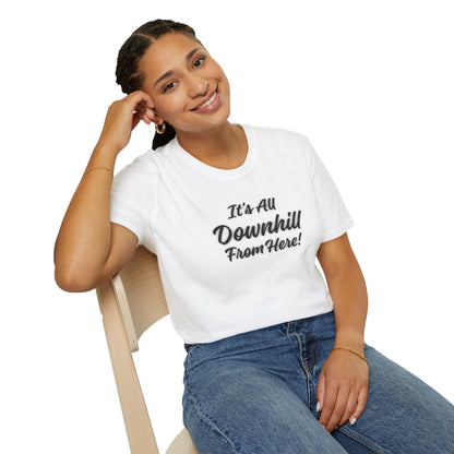 Workplace Wisdoms 'Downhill' Unisex Soft Cotton Tee