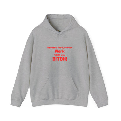 Workplace Wisdoms 'Increase Productivity' Heavy Hooded Sweatshirt