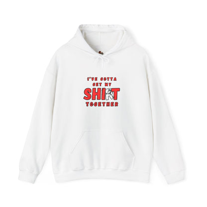 Workplace Wisdoms 'Shit Shirt Together' Heavy Hooded Sweatshirt