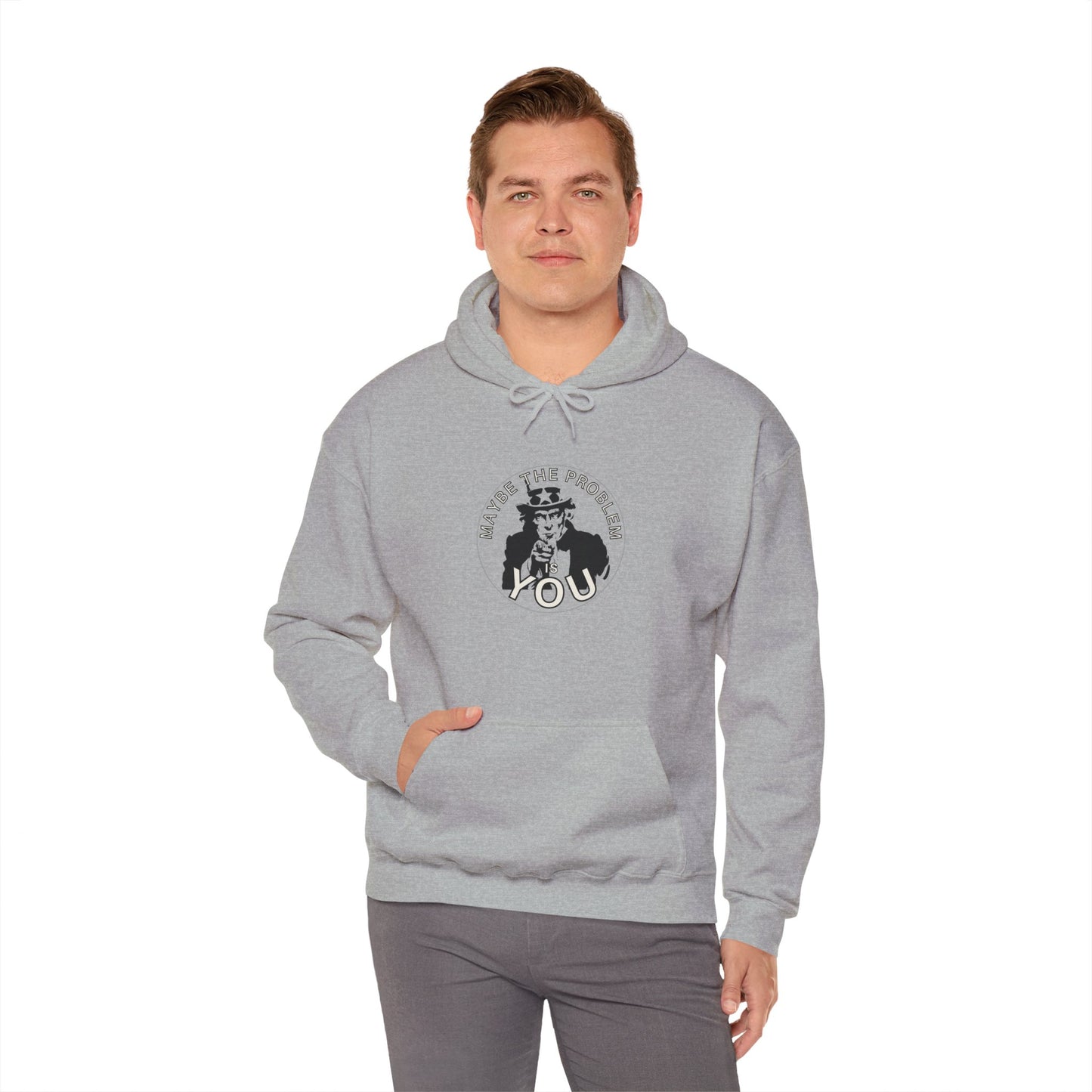 Workplace Wisdoms 'Problem' Heavy Hooded Sweatshirt