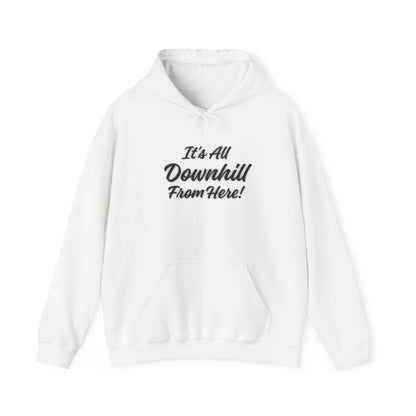 Workplace Wisdoms 'Downhill' Heavy Hooded Sweatshirt