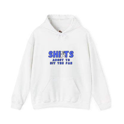 Workplace Wisdoms 'Hit the Fan' Heavy Hooded Sweatshirt