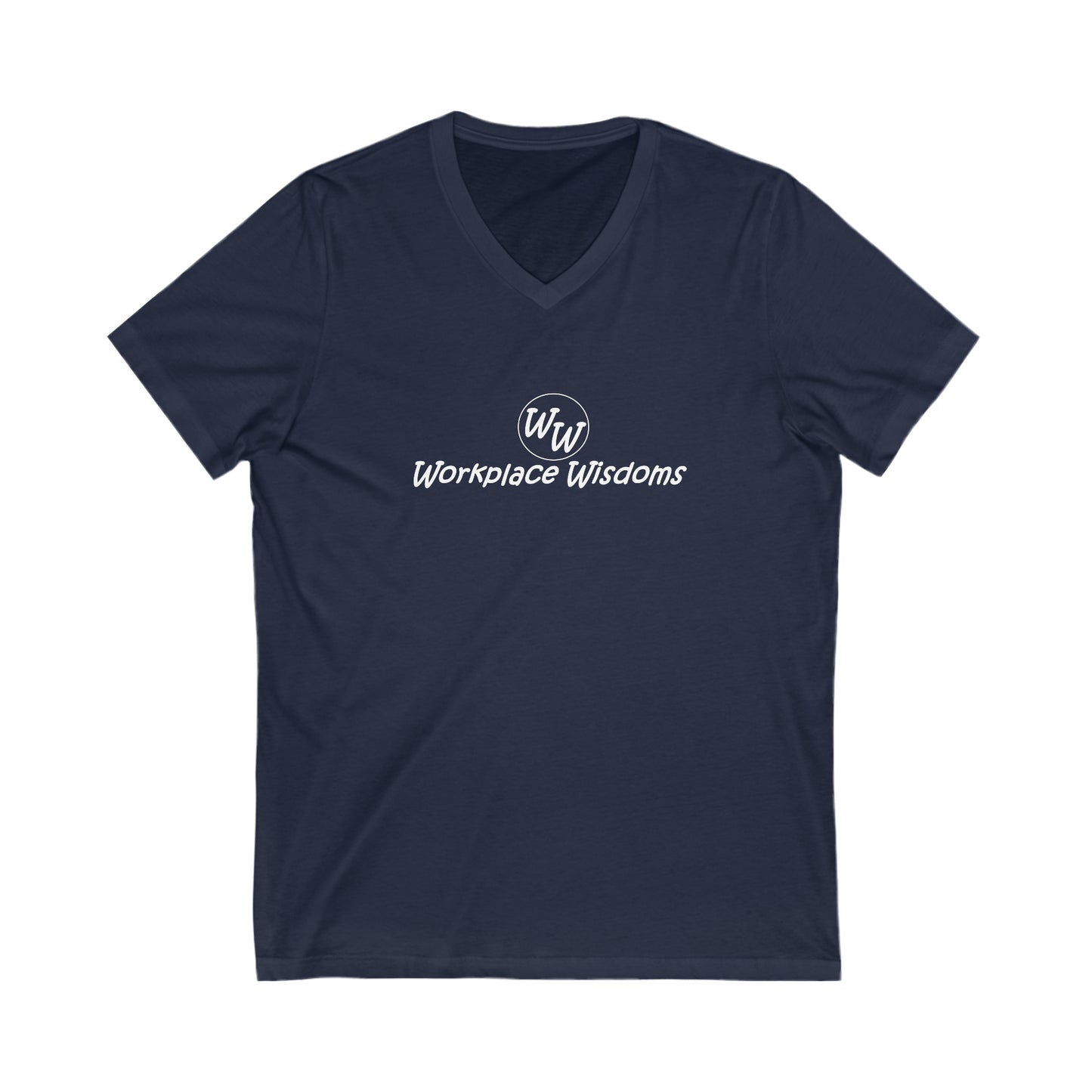 Workplace Wisdoms - Unisex Jersey Short Sleeve V-Neck Tee