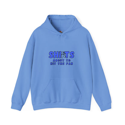 Workplace Wisdoms 'Hit the Fan' Heavy Hooded Sweatshirt