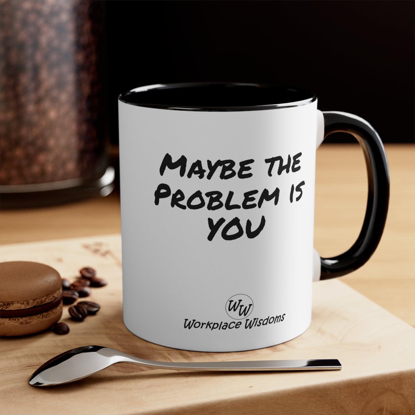 Problem- Accent Coffee Mug, 11oz