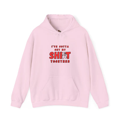 Workplace Wisdoms 'Shit Shirt Together' Heavy Hooded Sweatshirt