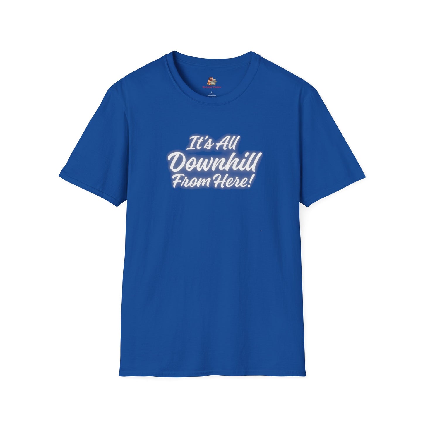 Workplace Wisdoms 'Downhill' Unisex Soft Cotton Tee